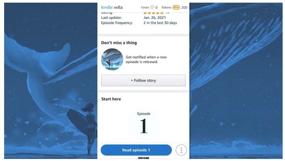 Kindle Vella épisodes