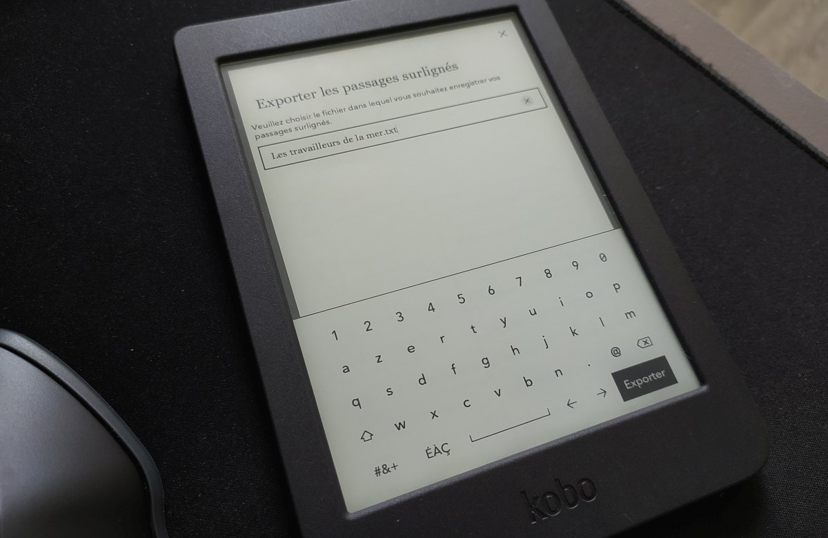 exporter récupérer les notes et annoations kobo