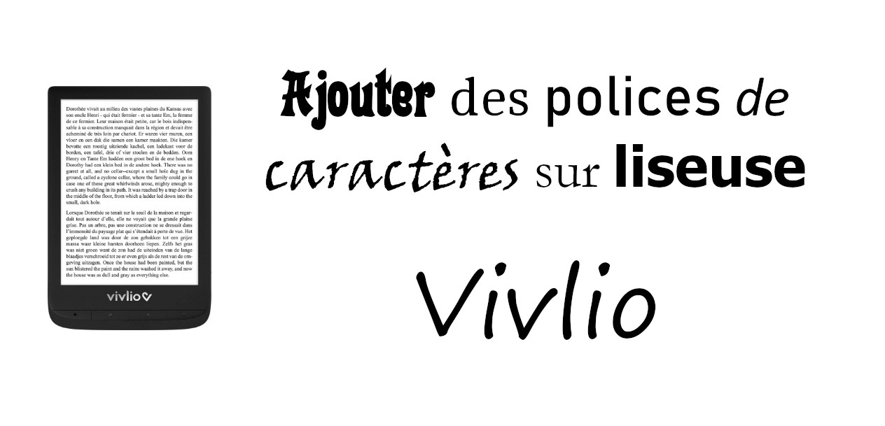 ajout police de caractère vivlio