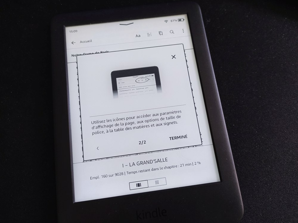 mise à jour kindle interface 2021