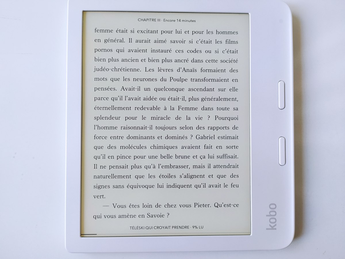 test kobo libra 2 paramètres lecture ebook