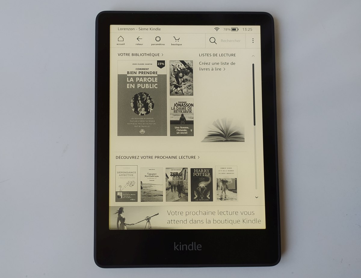 Test –  Kindle Paperwhite : un succès mérité pour la liseuse