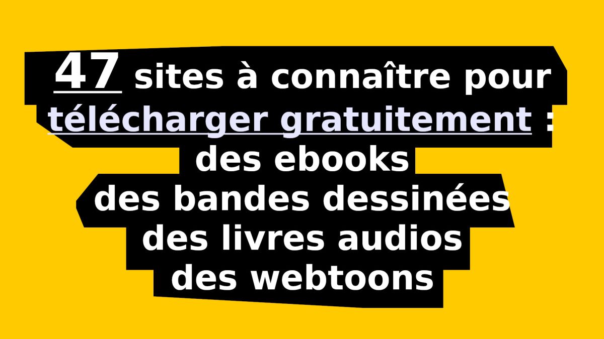 sites téléchargement gratuit ebook bd webtoon livre audio