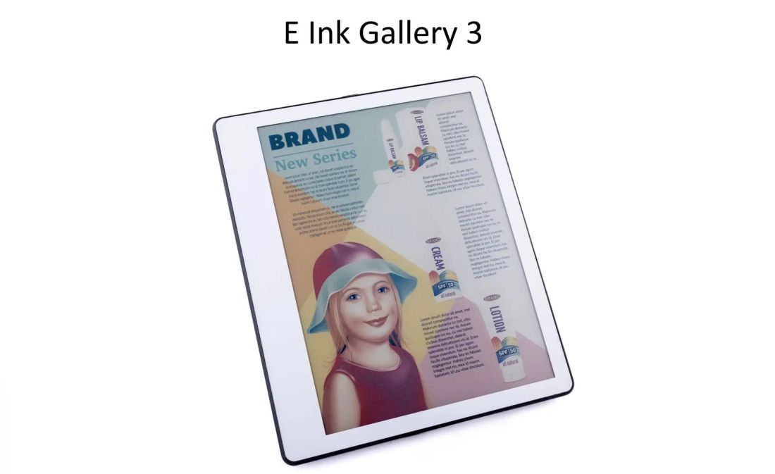 écran couleur e ink gallery 3