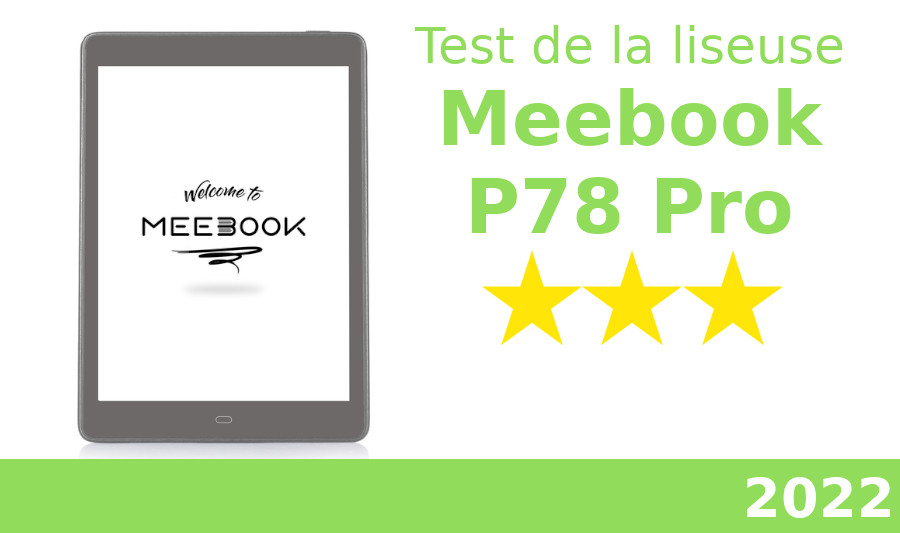 test liseuse meebook p78 pro