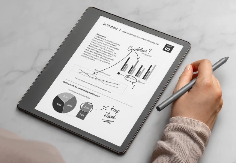 La Kindle Scribe reconnait maintenant votre écriture manuscrite