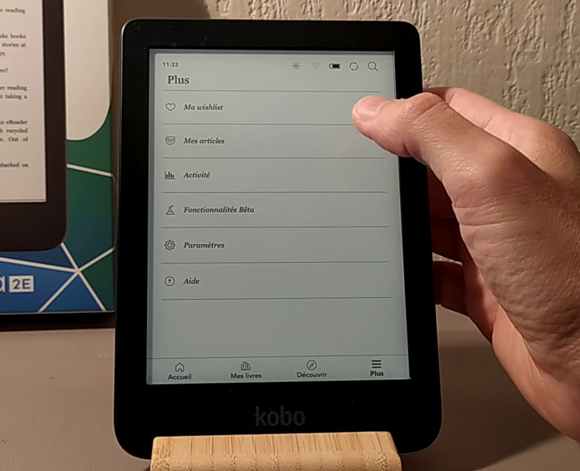 Test de la Liseuse Kobo Clara 2E