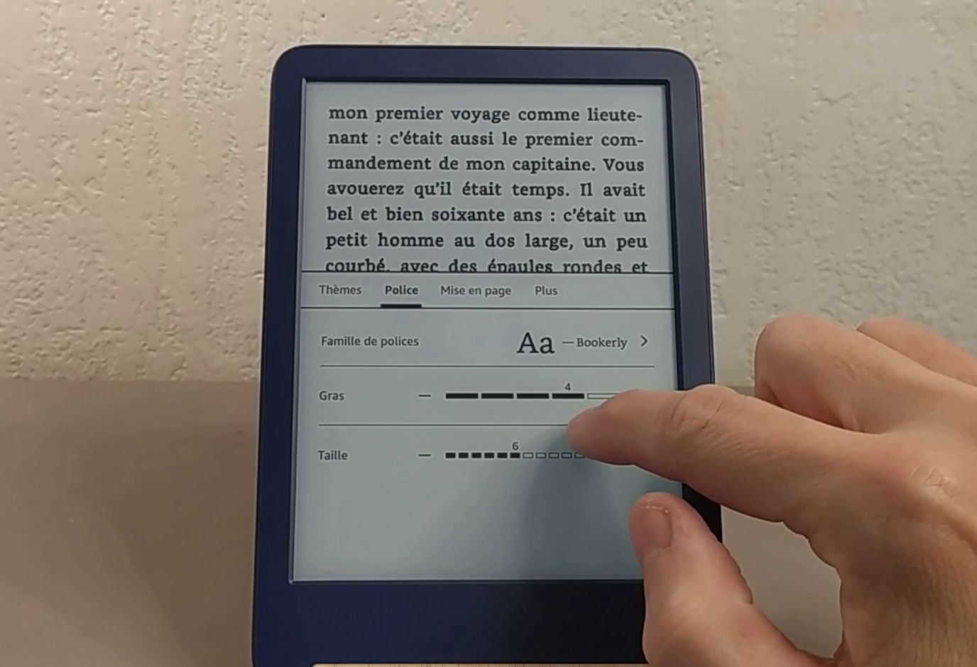 test de la liseuse Kindle (version 2022)