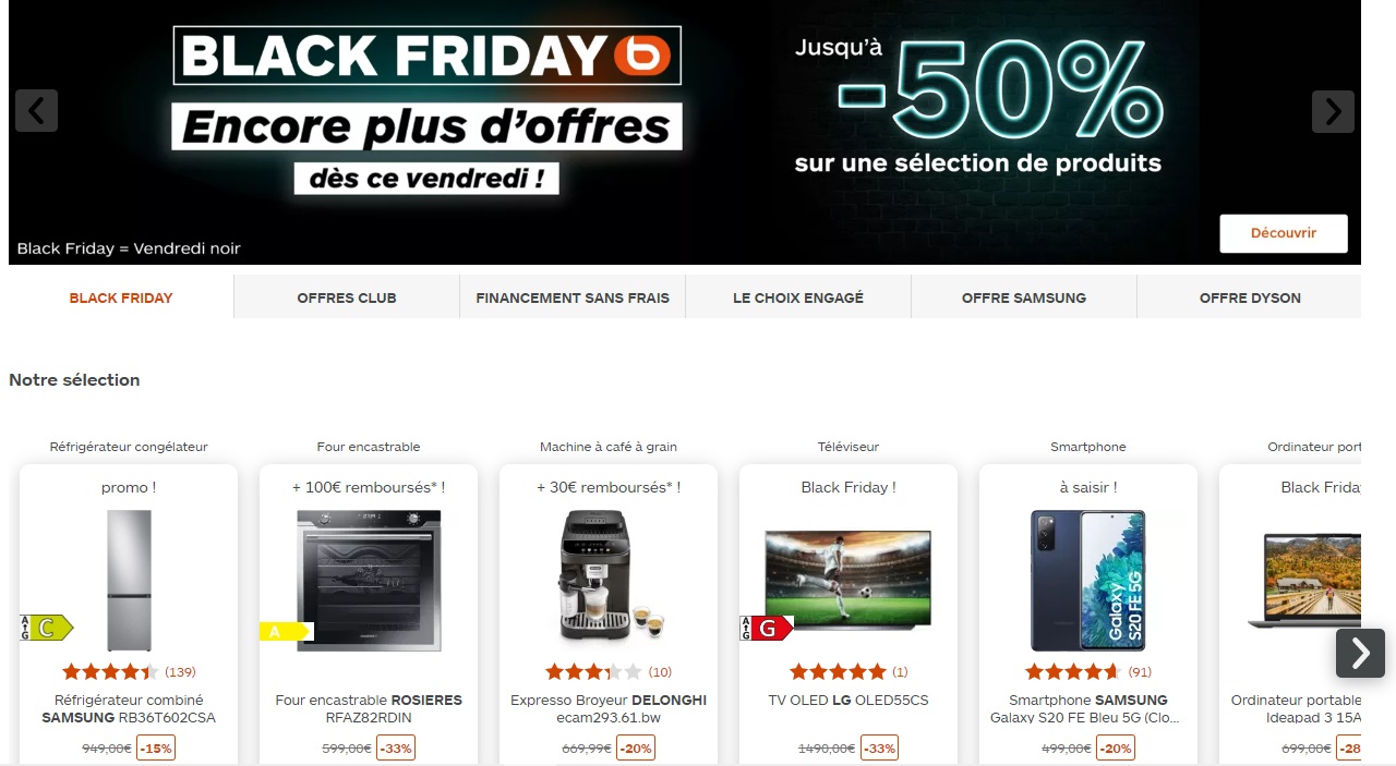 black friday boulanger 2022