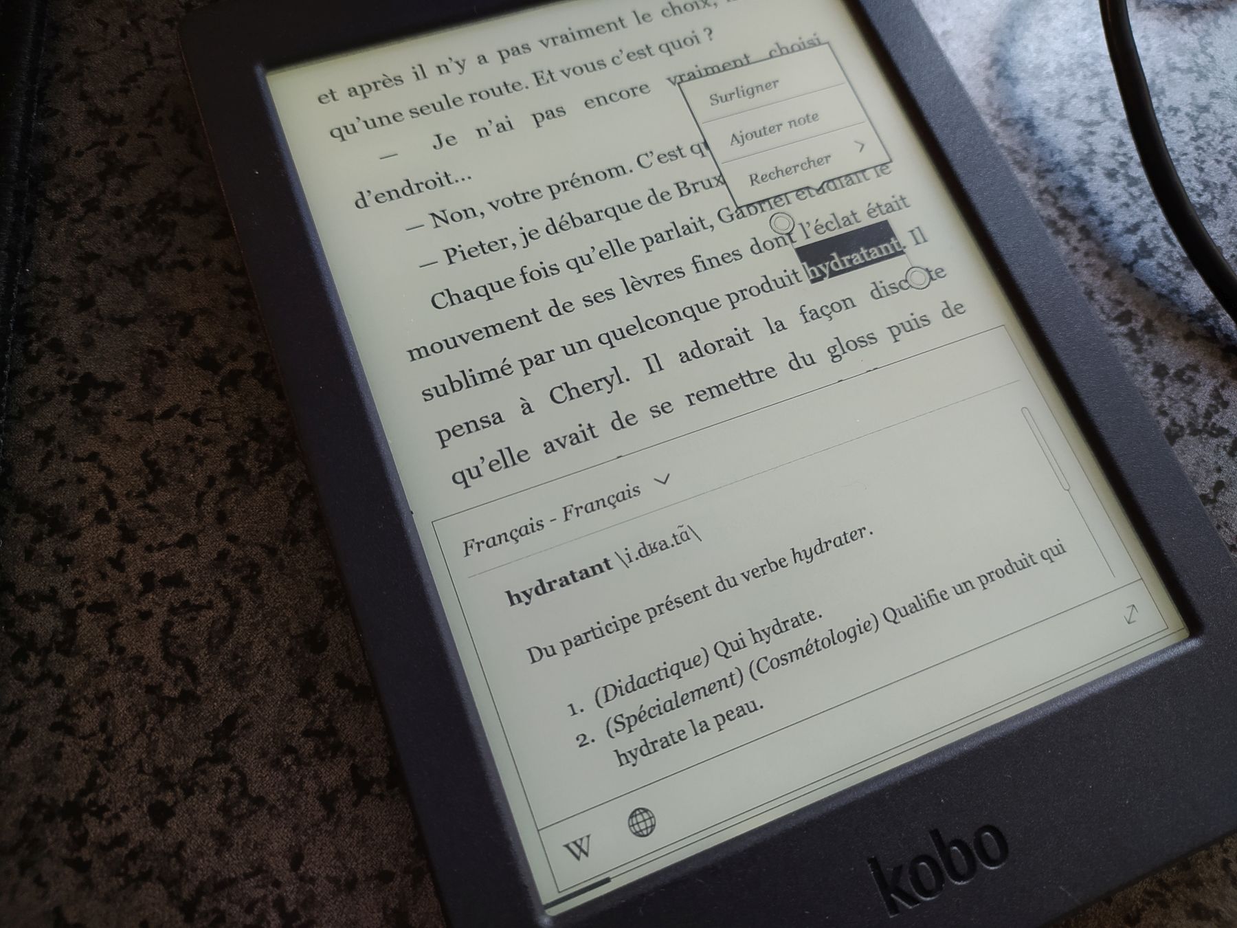 définition nouveau dictionnaire kobo nia