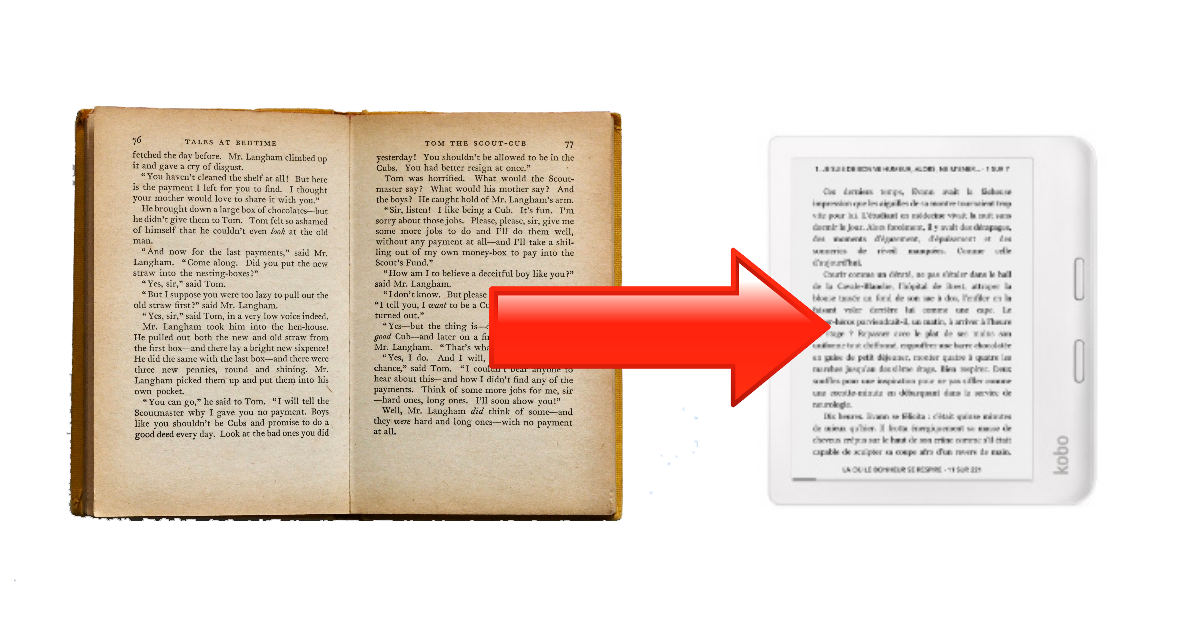 Lire vos ebooks comme si c'était des vieux livres