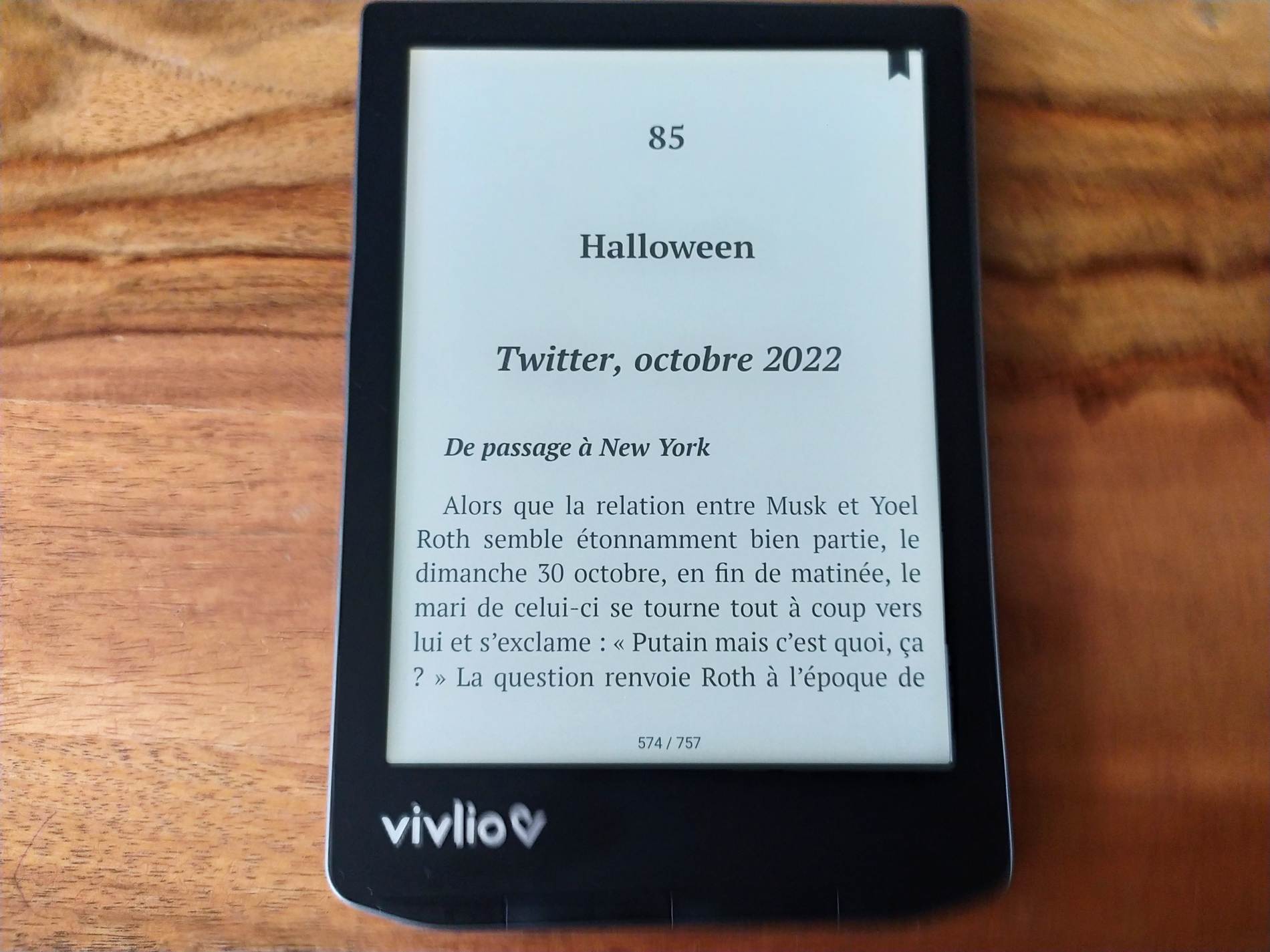 test vivlio light hd ebook lecture