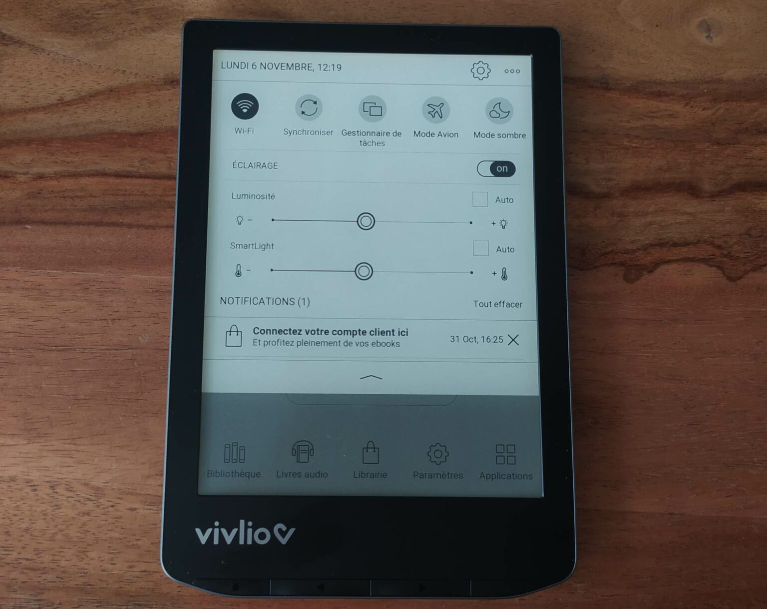 Test de la liseuse Vivlio Light HD — free download