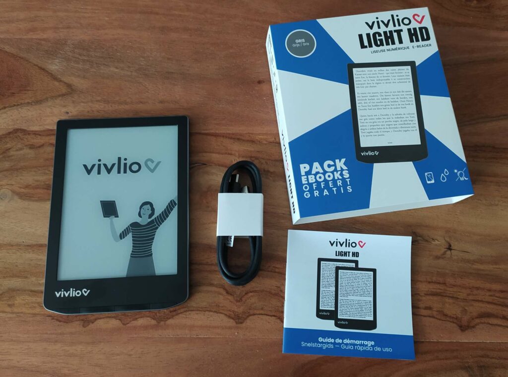 Liseuse numérique Vivlio Touch HD + Pack d'ebooks de plus de 8