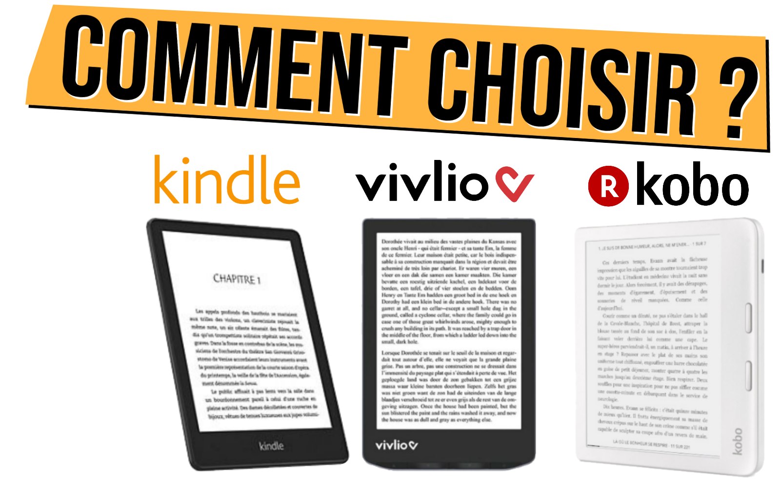 Liseuse Kindle : quelle est la meilleure Kindle en 2024 ?