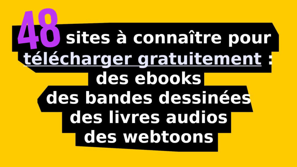 48 sites téléchargement ebooks gratuit epub pdf