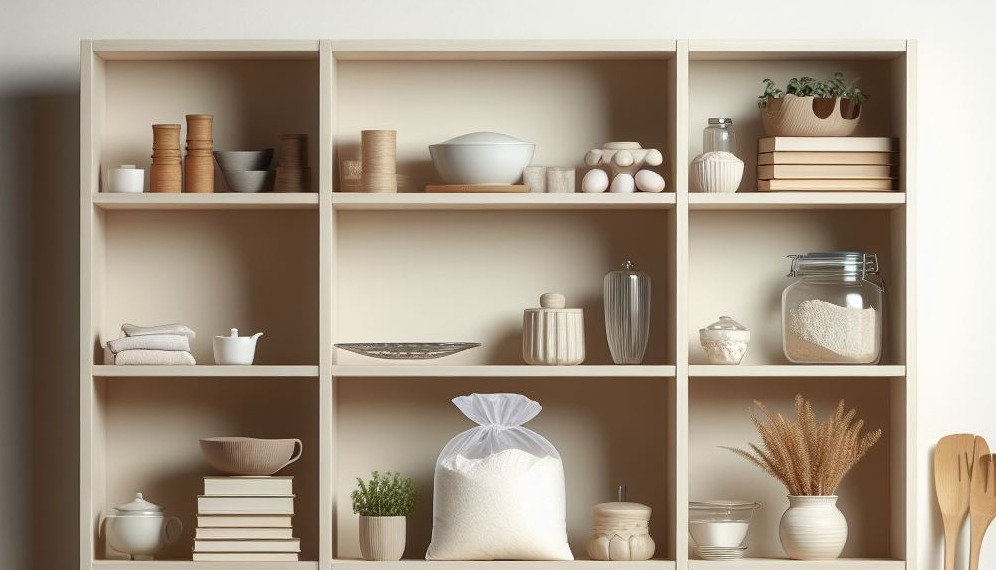 étagère minimaliste blanche pour intérieur branché et design