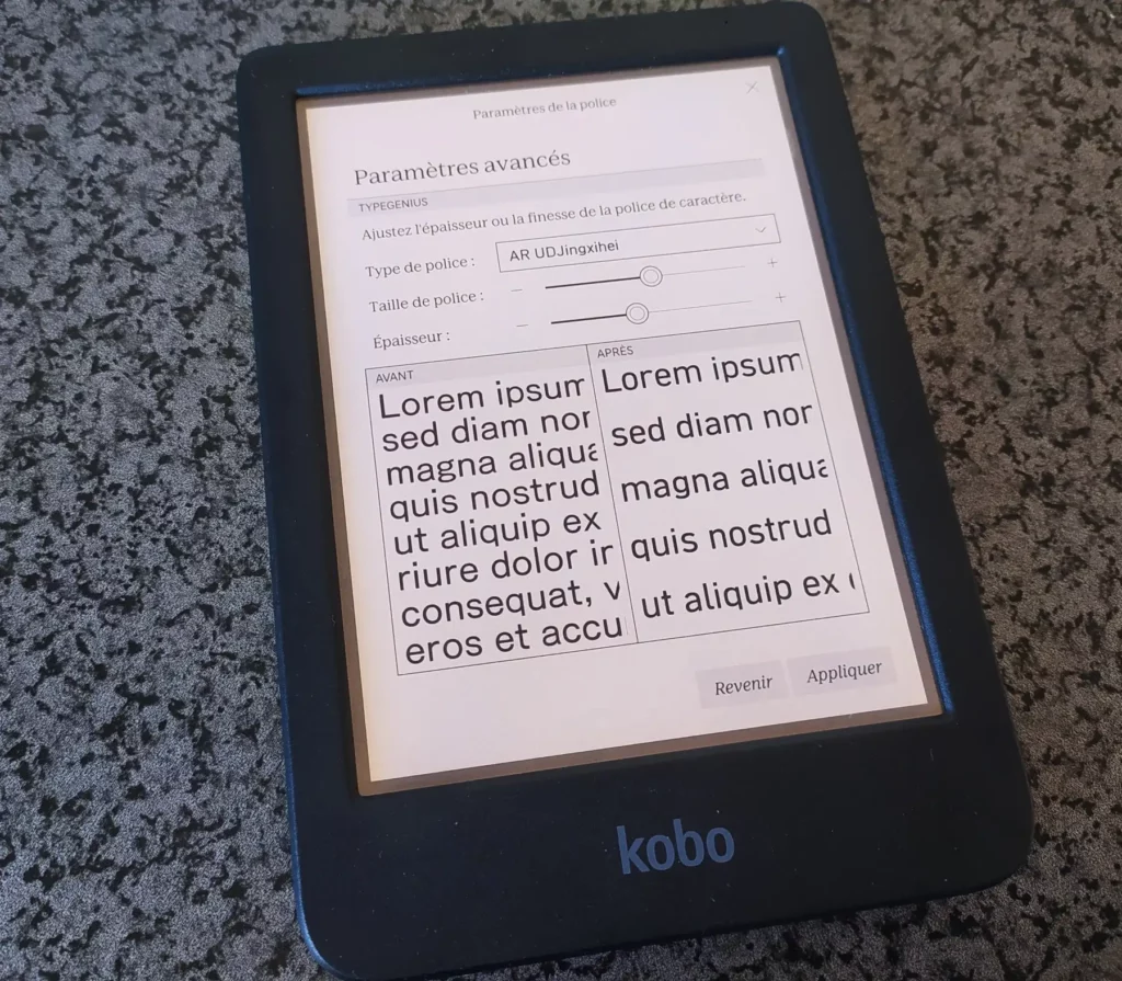test liseuse kobo clara colour configuration ebook