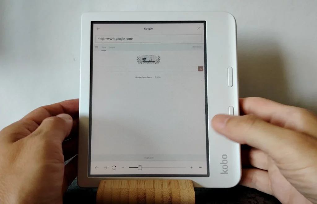 navigateur web kobo libra colour