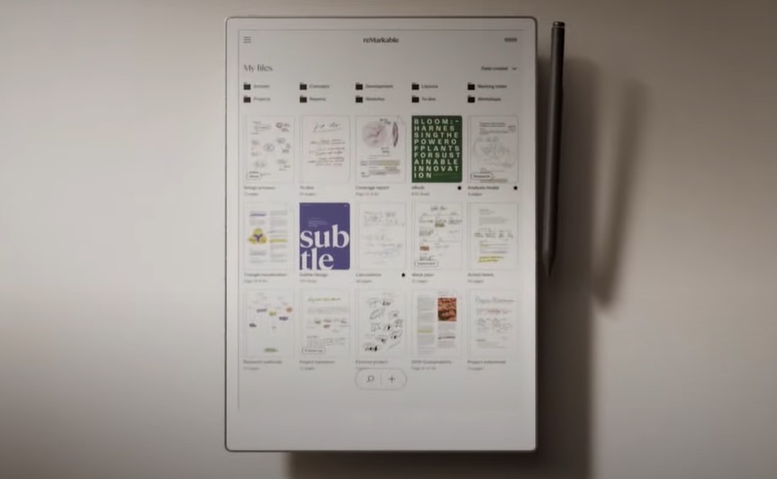 remarkable paper pro color tablet