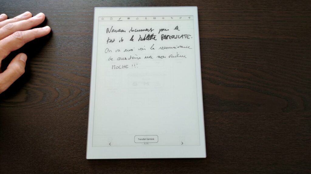 test de la Paperslate