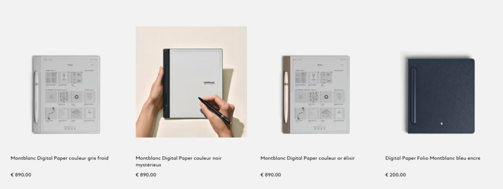 prix montblanc digital paper