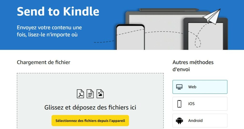 send to kindle en français