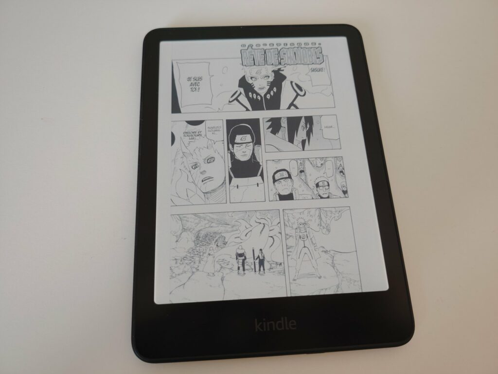 test kindle colorsoft manga noir et blanc