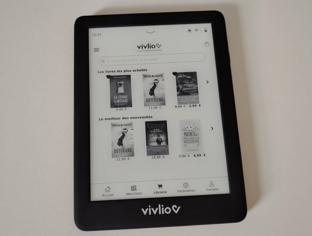 test liseuse Vivlio One