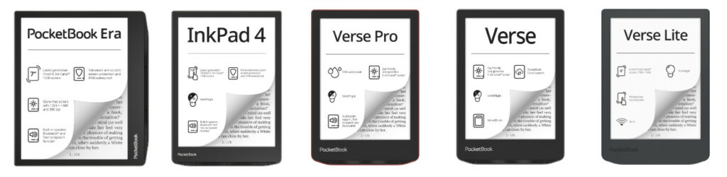 liseuse pocketbook noir et blanc 2026