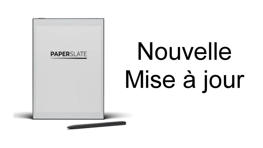 mise à jour logiciel paperslate