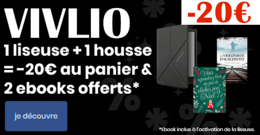 liseuses vivlio en réduction chez cultura