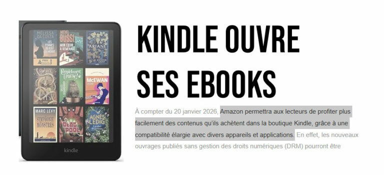 Liseuse eBook AMAZON Kindle 16 Go Noire (modèle 2024) chez