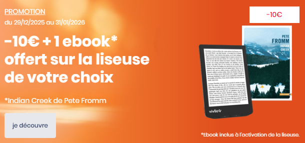 liseuses vivlio en réduction chez cultura janvier 2026