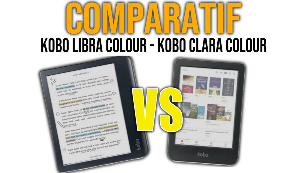 comparatif kobo libra colour et kobo clara colour