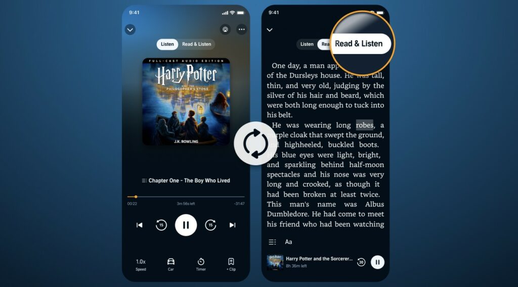 audible read and listen