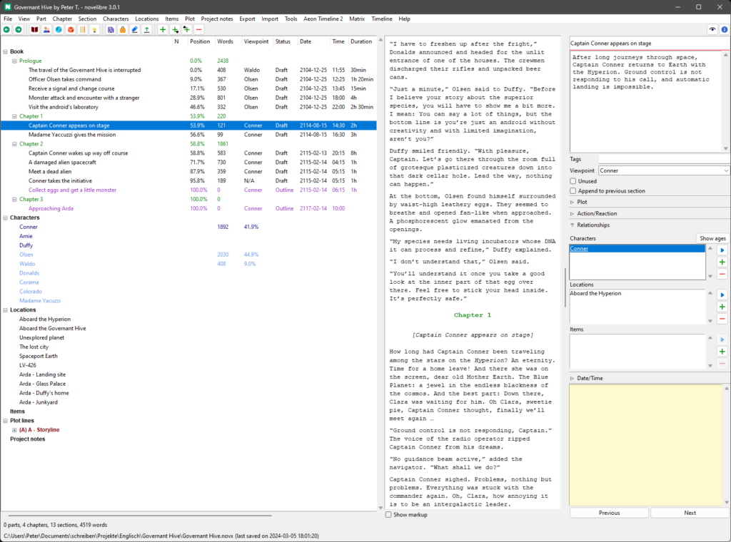 logiciel écrivain novelibre