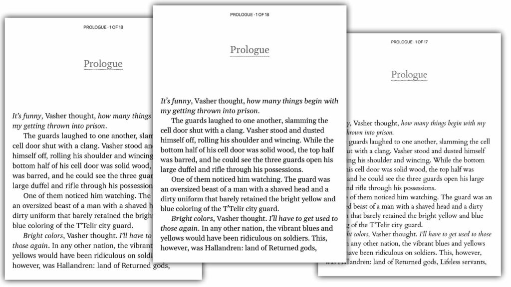 police de caractères pour liseuse