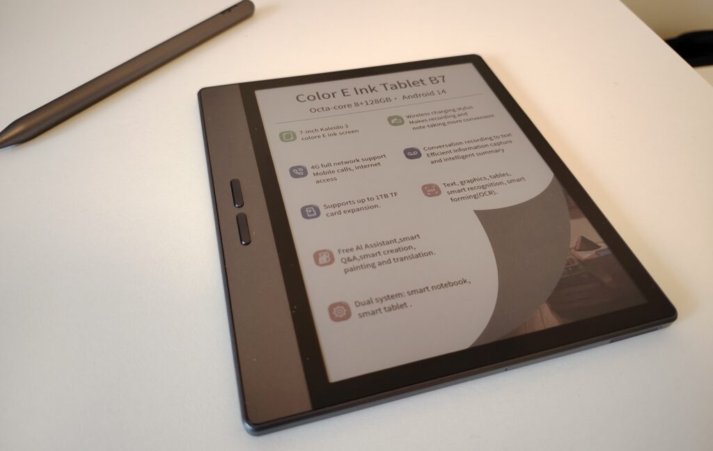 test liseuse bigme B7 Color