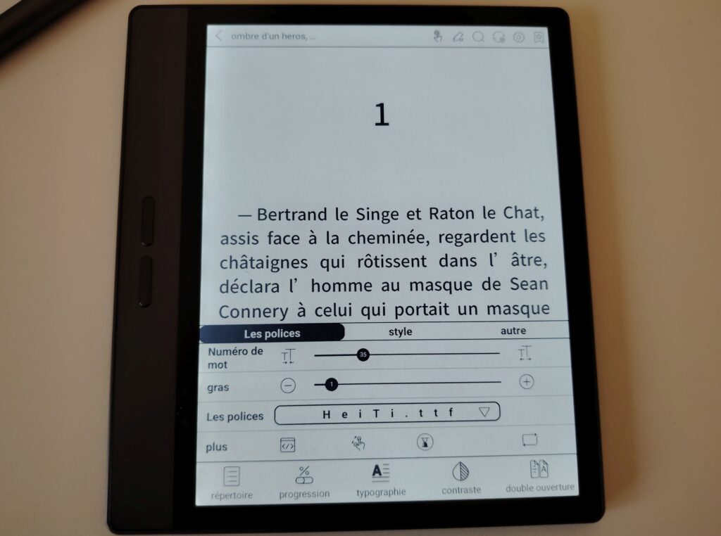 test liseuse bigme B7 Color