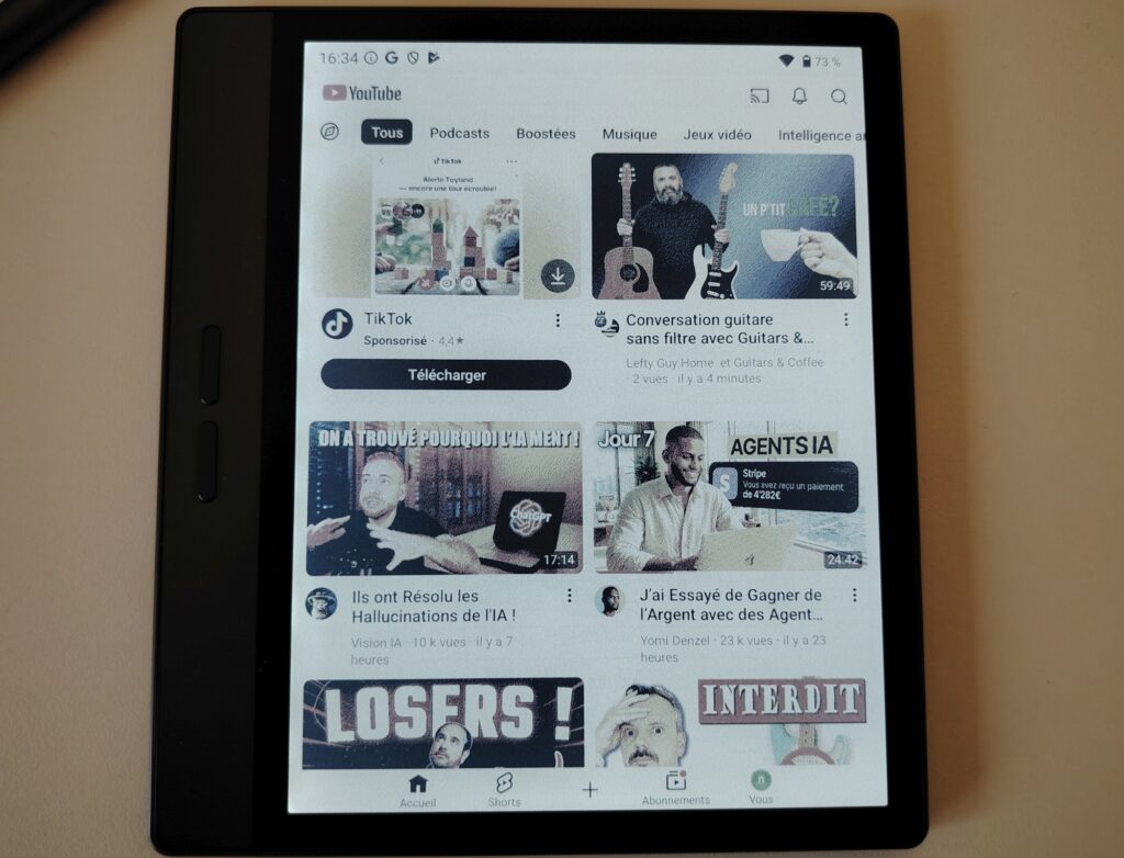 test liseuse bigme B7 Color