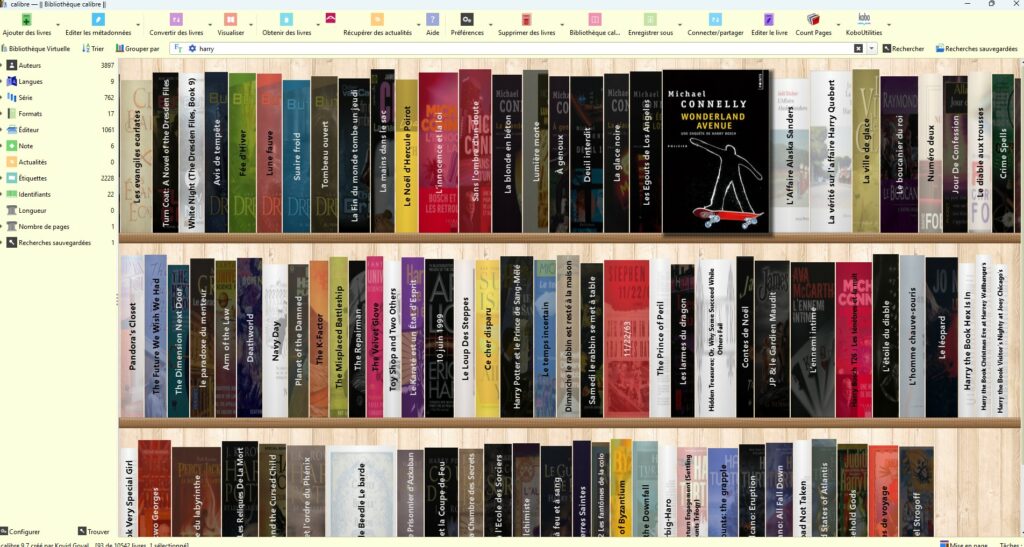 vue bibliothèque Calibre
