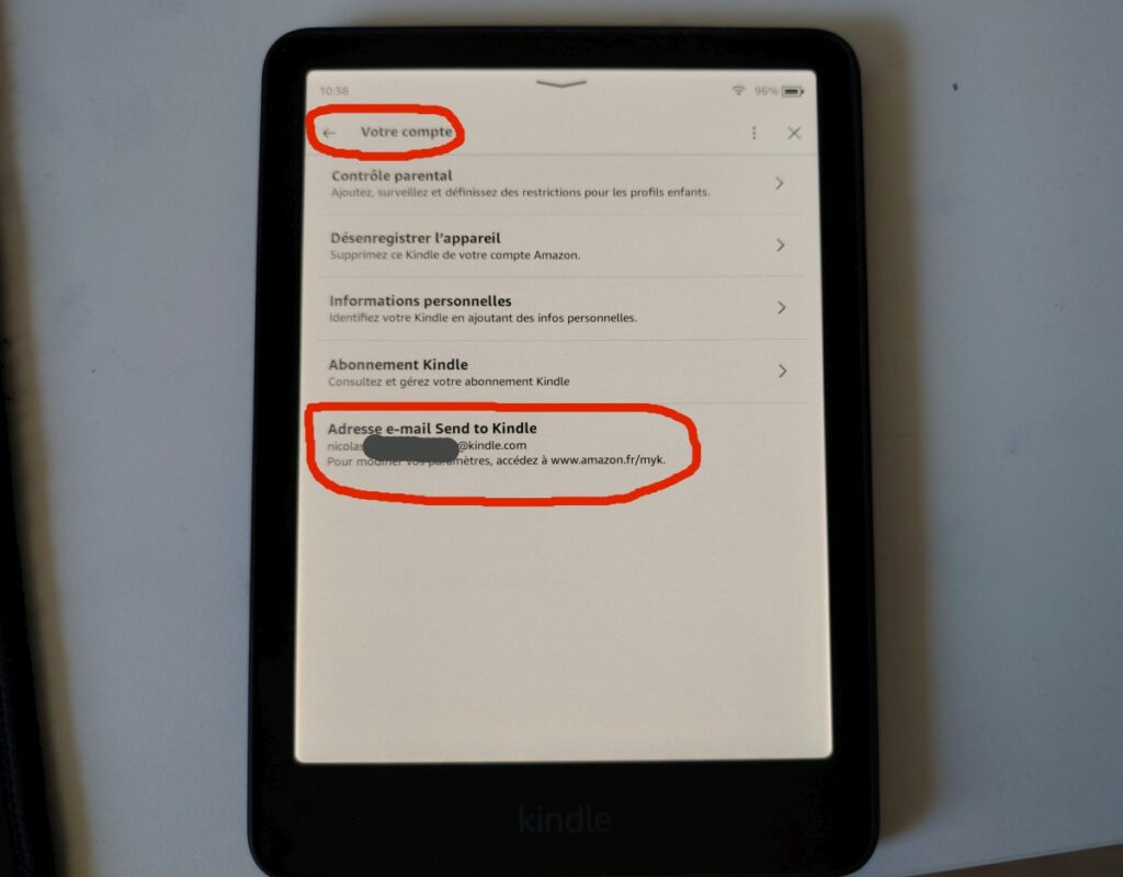 email kindle pour instapaper