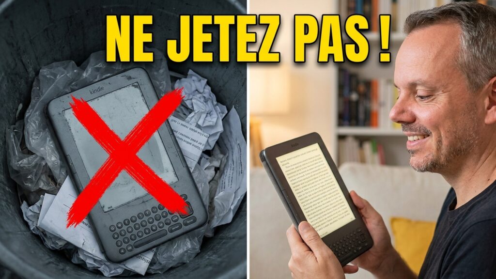 ne pas mettre liseuse kindle poubelle