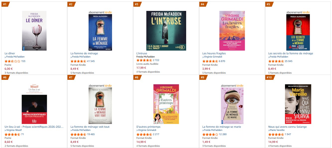 meilleures ventes livres juillet 2026