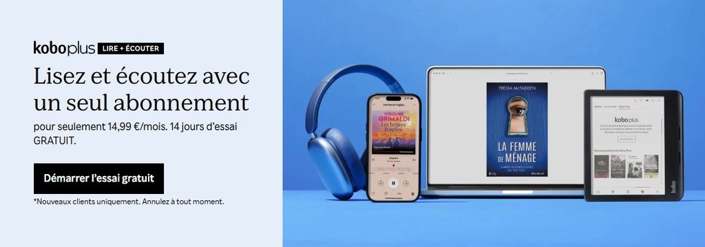 kobo plus lire + écouter